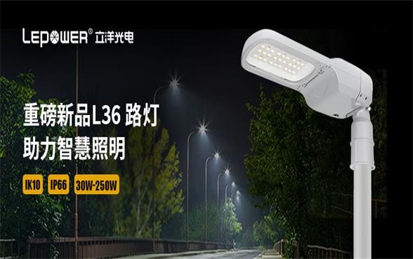 立洋光電 I 重磅新品LED路燈系列L36 路燈，助力智慧照明！